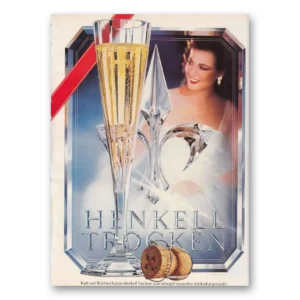 1981 Henkell Trocken Print Ad | German