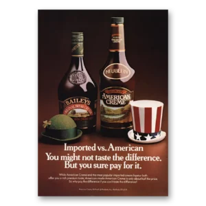 1981 Heublein Print Ad | Imported Vs American