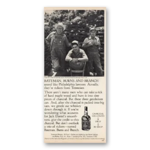 1981 Jack Daniels Print Ad | Bateman Burns