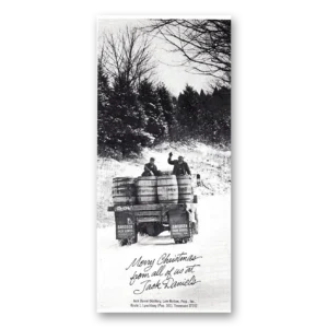 1981 Jack Daniels Print Ad | Merry Christmas