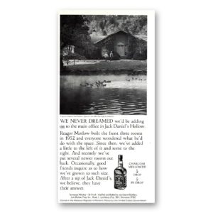 1981 Jack Daniels Print Ad | Never Dreamed