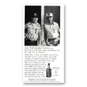 1981 Jack Daniels Print Ad | Rogers Twins