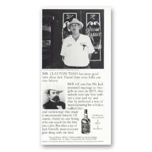 1981 Jack Daniels Print Ad | Clayton Tosh