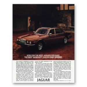 1981 Jaguar Series III Print Ad | Best Ever