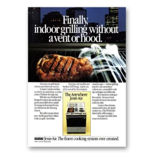 1981 Jenn-Air Range Print Ad | Indoor Grilling