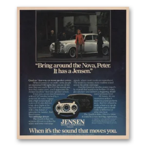 1981 Jensen Car Stereo Print Ad | Nova