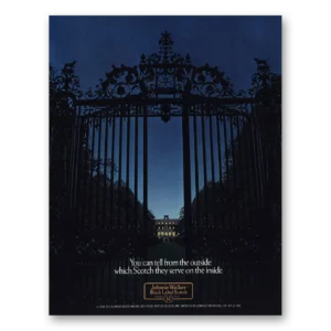1981 Johnnie Walker Black Label Print Ad | You Can Tell