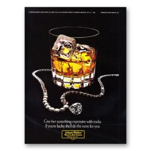 1981 Johnnie Walker Black Label Print Ad | Expensive