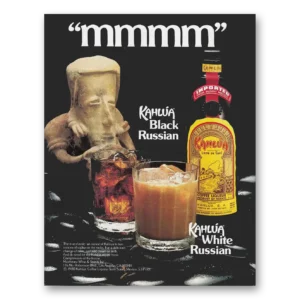 1981 Kahlua Print Ad | Black Russian