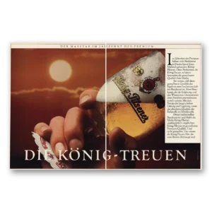 1981 Konig Beer Print Ad | Pilsener Beer Jahzehnt German