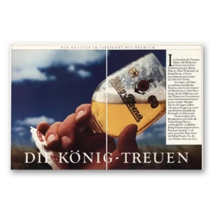 1981 Konig Beer Print Ad | Pilsener Beer German