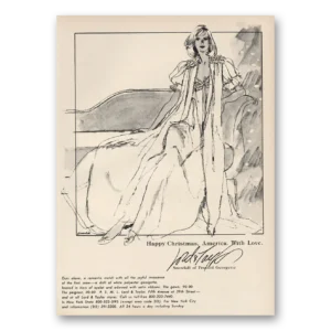 1981 Lord & Taylor Print Ad | Happy Christmas America