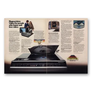 1981 Magnavox Magnavision Laser Player Print Ad | People Who Know