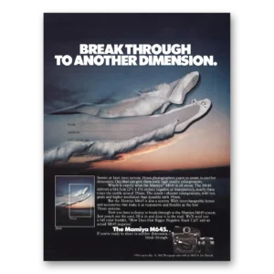 1981 Mamiya Camera Print Ad | M645 Camera Breakthrough To Another Dimension