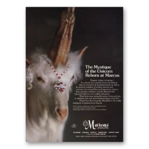 1981 Marcus Jewelers Print Ad | Mystique Of The Unicorn
