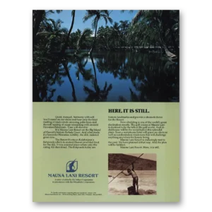 1981 Mauna Lani Resort Print Ad | Still Hawaii