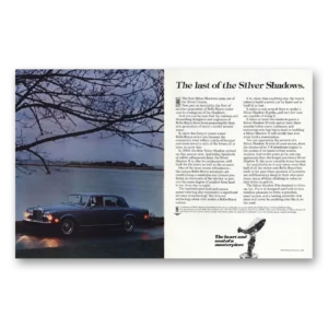 1981 Mercedes Benz Silver Shadow II Print Ad | Silver Shadows