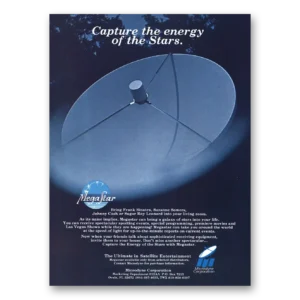 1981 Microdyne Satellite Entertainment Print Ad | Capture Energy