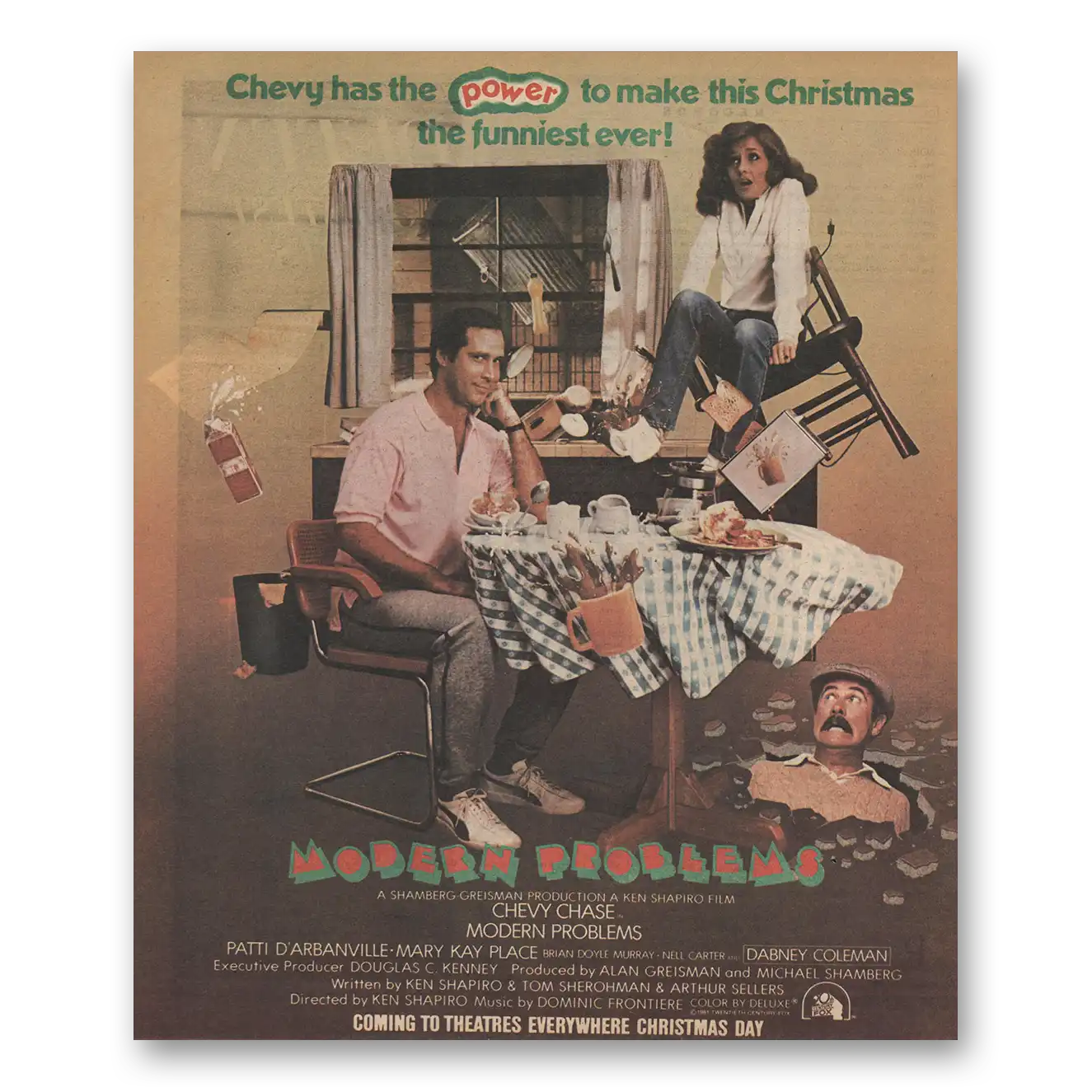 1981 Modern Problems Promo Print Ad | Chevy Chase
