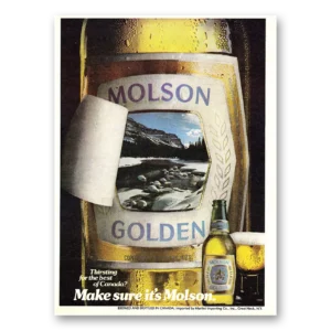 1981 Molson Beer Print Ad | Golden Beer