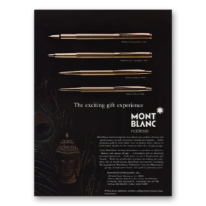 1981 Montblanc Print Ad | Noblesse Gift Experience