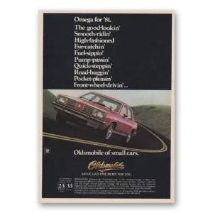 1980 Oldsmobile Omega Print Ad | Smooth Ridin