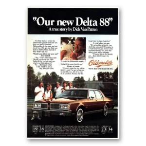 1981 Oldsmobile Delta 88 Print Ad | Dick Van Patten
