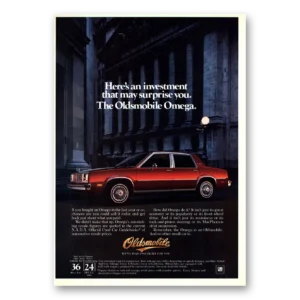 1981 Oldsmobile Omega Print Ad | Surprise You