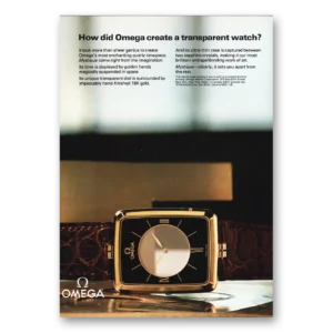 1981 Omega Watch Print Ad | Create A Transparent Watch