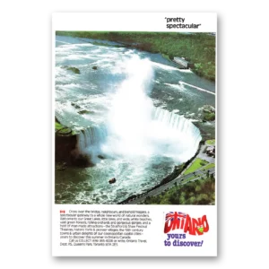 1981 Ontario Canada Print Ad | Niagara Falls