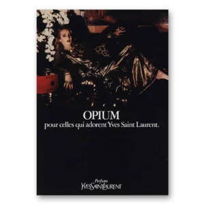 1981 Opium Perfume Print Ad | Pour Celles