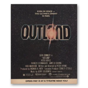 1981 Outland Promo Print Ad | Sean Connery