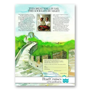 1981 Pearl Cruises of Scandinavia Print Ad | Great Wall