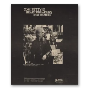 1981 Tom Petty and the Heartbreakers Promo Print Ad | Hard Promises