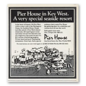 1981 Pier House Print Ad | Key West Seaside Resort