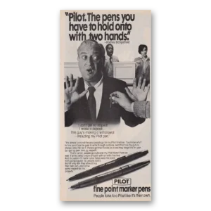 1981 Pilot Pens Print Ad | Rodney Dangerfield