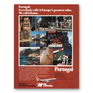 1981 Air Portugal Print Ad | Greatest Value