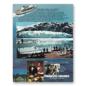 1981 Princess Cruises Print Ad | Alaska Vast, Exciting