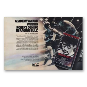 1981 Raging Bull Movie Promo Print Ad | Academy Award