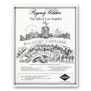 1981 Regency Wilshire Print Ad | Los Angeles