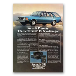 1981 Renault Sportwagon Print Ad | Sportswagon