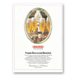 1981 Rolinck Beer Print Ad | Munsterland German