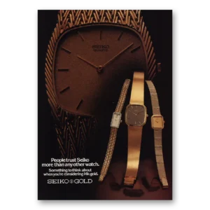 1981 Seiko Print Ad | People Trust