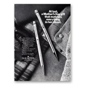 1981 Sheaffer Pen Print Ad | Mothers Day