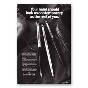 1981 Sheaffers TRZ Pen Print Ad | Hand Should Look
