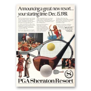 1981 Sheraton Hotels Print Ad | Starting Time