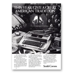 1981 Smith Corona Typewriters Print Ad | American Tradition
