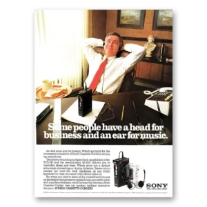 1981 Sony Cassette Corder Print Ad | Ear For Music