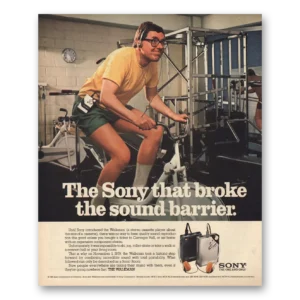 1981 Sony Walkman Print Ad | Sound Barrier