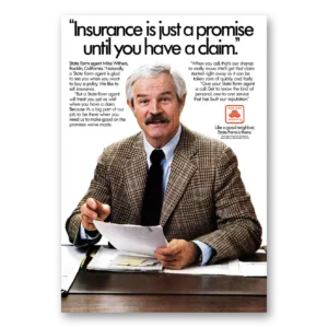1981 State Farm Insurance Print Ad | Mike Withers